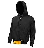 DEWALT DCHJ067B-L 20V/12V MAX Bare Hooded Heated Jacket, Black, Large