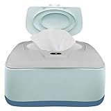 GOGO pure Baby Wet Wipe Warmer and Wet Wipe Dispenser, Holder and Case - with Easy Press On/Off Switch, Great Baby Gift (Blue/Grey) - Only At Amazon