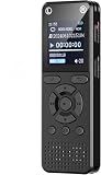 160GB Digital Voice Recorder, Portable Audio Recorder with Built-in Speaker