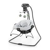 Graco Simple Sway 2-in-1 Swing and Bouncer with Removable Swing Seat and 6 Swinging Speeds for Toddler Swing Seat and Swing Chair - Emersyn