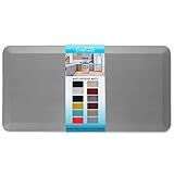 ComfiLife Anti Fatigue Floor Mat – 3/4 Inch Thick Kitchen Mats for Floor, Standing Desk Mat, Kitchen Rug – Comfort at Home, Office – Durable – Stain Resistant – Non-Slip Bottom (20" x 39", Gray)