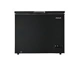 FRIGIDAIRE EFRF7003-BLACK Chest Deep Freezer, 7 Cu. Ft, Black Adjustable Thermostat-Removable Vinyl Coated Wire Basket-Easy Defrost Drain