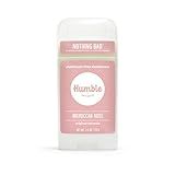 HUMBLE BRANDS Original Formula Aluminum-free Deodorant. Long Lasting Odor Control with Baking Soda and Essential Oils, Moroccan Rose, Pack of 1