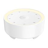 Kipcush Sound Machine & Night Light for Adults/Baby/Kid. White Noise Machine with Max 8H Timer & 20 Soothing Sleep Sounds. Small Size & Portable Design for Bedroom, Office, Travel. Favorites Buttons