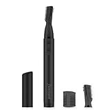 Funstant Upgraded Eyebrow Trimmer for Men, Precision Detailer Battery-Operated Eyebrow Razor and Shaper, Electric Facial Hair Trimmer with Comb, Dual-Blade Grooming Tool, No Pulling Sensation