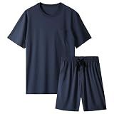 BAMBOO COOL Mens Pajama Set Lightweight Sleepwear Pjs