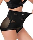 Dulchany Tummy Control Shapewear Panties for Women Body Shaper Seamless Underwear Panty Girdle Black