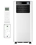 Temprium 8000 BTU Portable Air Conditioner Cools up to 350 Sq.Ft., Smart Portable AC Unit with App/Voice/Remote Control, 4-in-1 Quiet AC Unit with Cool, Dry, Fan, Sleep Modes, 24H Timer, Window Kits