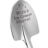 Mothers Day for Wife from Husband, To My Wife Mother's Day Anniversary Wedding Birthday Gifts for Women Wifey I Love You Valentines Easter Romantic Gift for Her, Funny Wife's Ice Cream Shovel Spoon