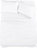Utopia Bedding Queen Sheet Set 4 Piece Bed Sheets for Queen Size Bed, Hotel Luxury, Extra Soft, Cooling Bed Sheets - Wrinkle, and Fade Resistant (White)
