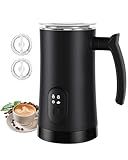 MUMAO Milk Frother, 4-in-1 Electric Milk Steamer, 350ml/11.8oz Automatic Frother Machine for Coffee, Warm and Cold Foam, Temperature Control for Latte, Cappuccino, Hot Chocolate