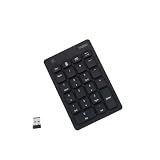 Rapoo K50 Wireless Number Pad, 2.4G Numeric Keypad for Laptop, Speed Data Entry, 22-Key Numpad with Calculator, Email and Function Keys for Windows PC/Laptop/Desktop/Notebook, USB-A, Battery Powered