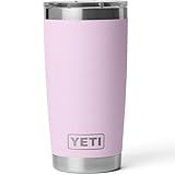 YETI Rambler 20 oz Tumbler, Stainless Steel, Vacuum Insulated with MagSlider Lid, Cherry Blossom