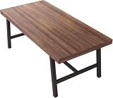 GarveeHome Industrial Dining Table for 6-8, 70.87" Heavy Duty Rectangular Kitchen Table with 2"×2" Metal Legs & Wood Top, Large Dining Table for Home Office, Dining (Brown, 71" Non-Extendable)