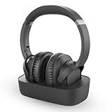 Avantree Ensemble - Wireless Headphones for TV Watching for Seniors, Easy Setup & Charging Dock, 35H Play Time, Comfortable, Works with Optical, AUX & Bluetooth TVs