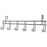 EASY-UP 6 Hook Tack Rack with Hangers | Color Black | Lightweight Yet Durable | 6-Hook Design | Portable & Convenient | Scratch-Resistant Finish | 5-Year Warranty