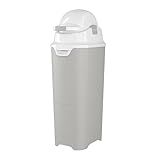 Foundations Tall Diaper Pail with Airtight Lid - Durable & Odorless Diaper Disposal, Large Capacity, Holds up to 60 Newborn Diapers, Refill with Any Bags - Gray