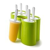 Zoku Classic Pop Molds, 6 Easy-release Popsicle Molds With Sticks and Drip-guards, BPA-free