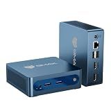 Bmax Mini PC Mini Desktop Computer Intel Celeron J3355 (Up to 2.5GHz) Win 11, 6GB RAM 128GB eMMC Support M.2 SSD Expansion (512GB/2TB), 4K Dual Display WiFi5& BT5.0 for Home/Office,Daily Use,B1 Plus