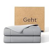 Gehtmnl Cooling Comforter, Cooling Blanket for Hot Sleepers and Night Sweats, Double-Sided Cool Breathable Soft Lightweight Blanket, All Season Bedding Comforter, (Mist Light Grey, Queen(90"x90"))