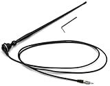 AntennaMastsRus - Marine Black AM-FM Rubber Ducky 15 Inch Antenna Kit - for ATV, Boat, Camper, Go Kart, Motorhome, Pontoon, RV, Sailboat, Tractor, Trailer, UTV, Yacht
