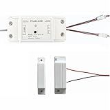 Easy Installation|Hucaoe Zigbee 5V Smart Garage Door Opener Controller| with Magnetic Sensor|Tuya/Smart Life App Control|Compatible with Alexa Echo| Google Home| (Requires Tuya Hub)