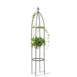 Garden Obelisk Trellis 100% Metal Heavy Duty 5.5 ft for Climbing Vines