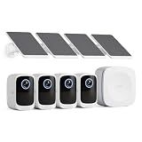 Safemo 4K Security Cameras Wireless Outdoor/Indoor, Battery Cameras for Home Security, No Monthly Fees, 32G Local Storage, Advanced AI, 5W Solar Panels, Color Night Vision, 2-Way Audio, 2.4Ghz WiFi