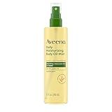 Aveeno Daily Moisturizing Body Oil Mist with Oat Oil and Jojoba Oil for Rough, Dry, Sensitive Skin, Nourishing Body Spray for Smoother, More Even Skin, Paraben- & Silicone-Free, 6.7 fl. oz