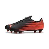 PUMA Men's Attacanto II Firm, Artificial Ground Soccer Cleats, Black-Glowing Red SS26, 9.5 Attacanto Ii Fg/Ag