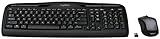 Logitech MK335 Quiet Wireless Keyboard and Mouse Combo - Black/Silver Keyboard and Mouse Combo Wireless, Ambidextrous