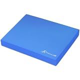 ProsourceFit Exercise Balance Pad – Large Cushioned Non-Slip Foam Mat & Knee Pad for Fitness, Stability Training, Physical Therapy, Yoga 15"x19", Blue