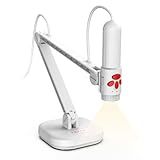 INSWAN INS-3 Handheld Webcam/USB Document Camera for Classroom, Built-in Mic, Light, Auto Focus, Windows, Mac OS, iPad OS, Chromebook for Close-up Demo, Distance Learning, Web Conferencing, IWBs