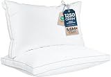 Utopia Bedding Bed Pillows for Sleeping King Size (White), Set of 2, Soft & Fluffy Pillow with Down Alternative Filling, Cooling, Hotel Quality, Gusseted Pillow for Back, Stomach or Side Sleepers