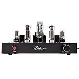 Oldchen EL34 Single-Ended Class A Tube Amplifier, Hand-Wired Point-to-Point HiFi Integrated Amplifier for Home Audio, Home Theatre Vacuum Tube Power Amplifier 10W, Black
