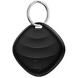 Key Finder, Bluetooth Tracker Locator Pairs with Apple Find My (iOS only), Item Finder for Keys,Wallet,Pets,Bag,Backpack and Suitcase, 400ft Range Smart Tracker Tags, Compatible with iOS, Black 1Pack
