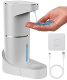 Everlasting Comfort Automatic Soap Dispenser - Touchless Wall Mounted No Drip Lotion, Hand Soap, Shower Gel, Dish Soaps Dispenser, 3 Level Output Motion Sensor for Bathroom & Kitchen Use (350ml/12 oz)
