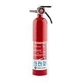 First Alert Fire Extinguisher for Home, Standard Rechargeable Compliance Unit, UL RATED 1-A:10-B:C, HOME1, Red, 1-Pack