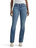 Lee Women's Legendary Mid Rise Bootcut Jean Heritage Fade 12 Short