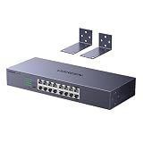 UGREEN 16 Port Gigabit Switch, Rackmount 4 Mode Plug & Play Ethernet Switch