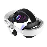 KIWI design Audio Head Strap with Battery for Meta/Oculus Quest 3/3S, K4 Duo DualFast Charging Headset, VR Accessories with Balanced Design for Enhanced Sound Effects & Playtime