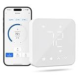 meross Smart Thermostat for Home, WiFi Thermostat Works with Matter, Alexa, Apple Home, Google Assistant, App & Voice Control, 7x24h Scheduling, Energy Saving, C-Wire Required