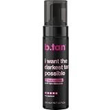 b.tan Ultra Dark Self Tanner Mousse - 1 Hour Express Bronzing Fake Tan Foam