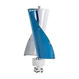 BANEBONE 100W Vertical Wind Turbine Generator 12V, Spiral Helix Wind Power Kit with MPPT Controller, Low Noise IP67 Waterproof Windmill for Home, Boat, RV, Cabin & Off-Grid Lighting (White & Blue)
