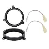 NuIth for Subaru 6.5 Inch Rear Door Speaker Adapter Bracket W/ Speaker Harness 1998-2020 WRX Forester Impreza XV Crosstrek Replace Rear Door Speaker Spacer Ring Kit