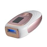 Oreeth IPL Laser Hair Removal Device for Women & Men - Home 45°F Ice-Cooling Contact for Painless & Long-Lasting Results, 86% Hair Reduction in 3 Weeks for Full Body & Bikini Line, Gold