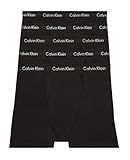 Calvin Klein Men's Cotton Stretch 5-Pack Boxer Brief, 5 Black, Medium