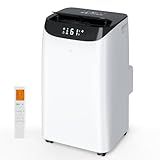 Humhold Inverter 16000BTU Portable Air Conditioners with Remote, Free Stand Cooling Portable AC Unit for Room up to 800 sq.ft, with Dehumidifier & Fan, Dual Hose, Quiet Sleep Mode(42dB), Windows Kit