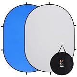 Kate Collapsible Pop-Up Blue Gray Backdrop for Self-Tape Auditions 581