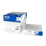 Staples Multiuse Copy Paper, 8.5x11 Inch, 20 lb., 94 Brightness, 5 Reams